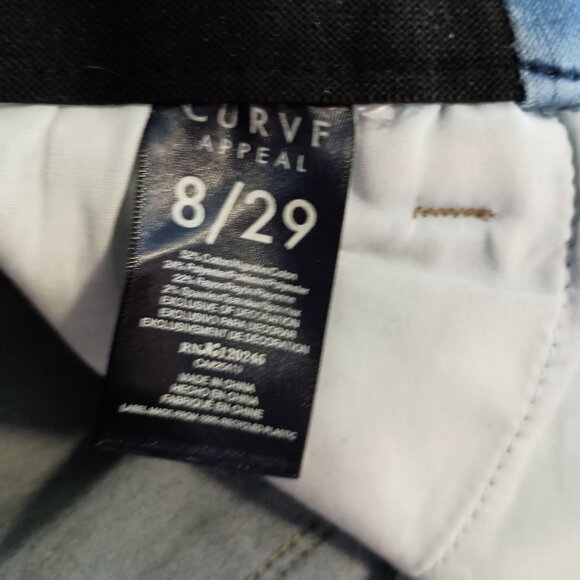 Curve Appeal Comfort Waist High Rise Skinny Jeans Women 8/29 Great Cond - Picture 6 of 7